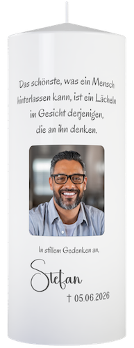 Trauerkerze Andenken Art.Nr.10160